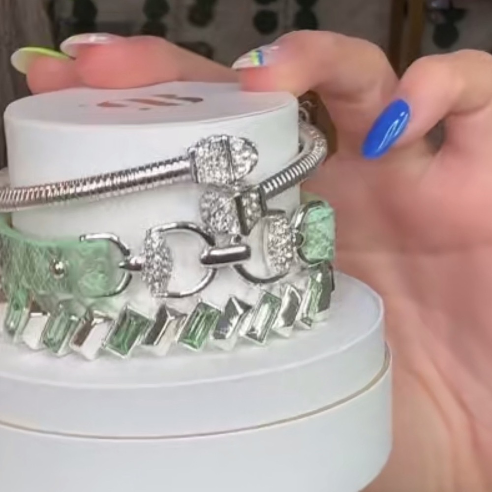 BP Silver and Green Bracelet Collection